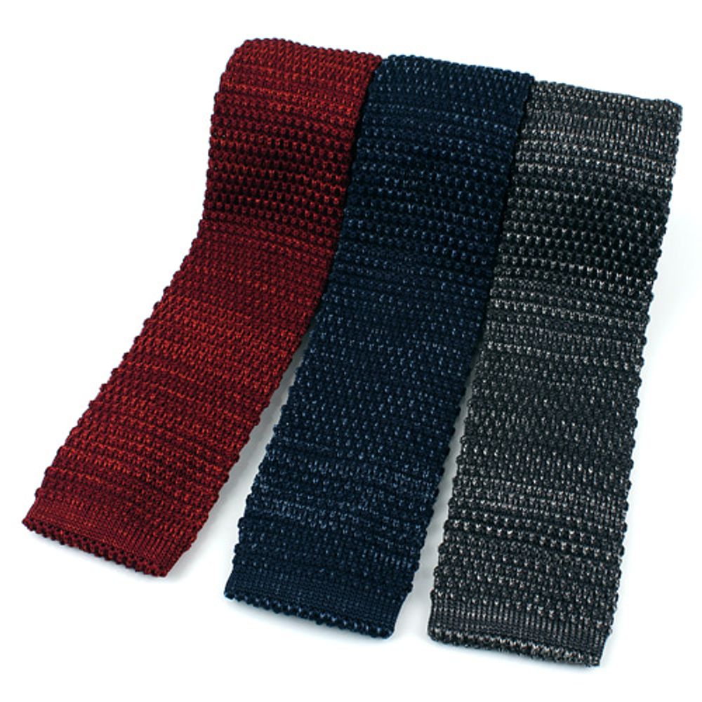 [MAESIO] KNT5045 Knit Solid Melange Necktie Width 6.5cm 3Colors _ Men's ties, Suit, Classic Business Casual Fashion Necktie, Knit tie, Made in Korea